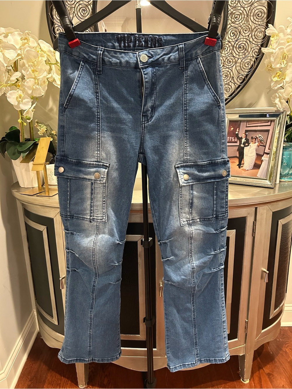 VIP Blue Boyfriend Cargo Jeans